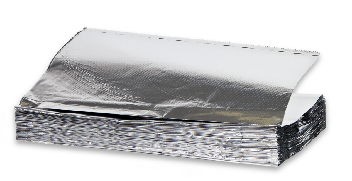 PopUp Aluminum Foil Sheets 12" x 10.75" Case Emerald Coast Supply